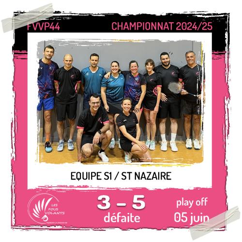 Play Off - Réception de St Nazaire (défaite)